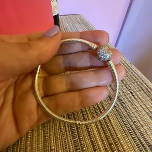 Pandora rose gold heart clasp bracelet